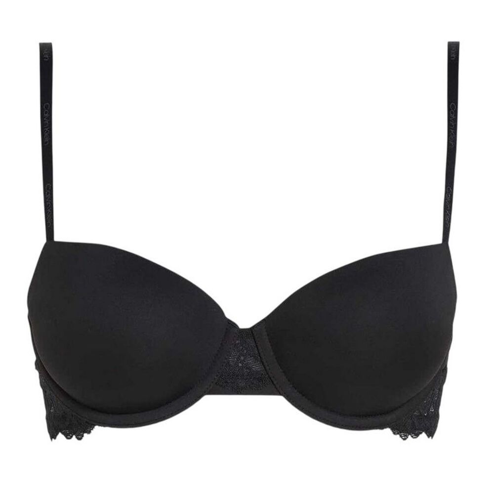 Calvin Klein Womens/Ladies Attraction Lace Trim Push Up Bra / Black